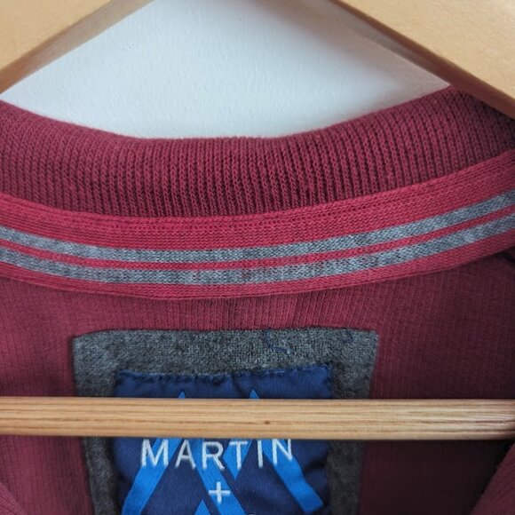 MARTIN + OSA Red Zip Neck Long Sleeve Sweatshirt - Picture 4 of 14